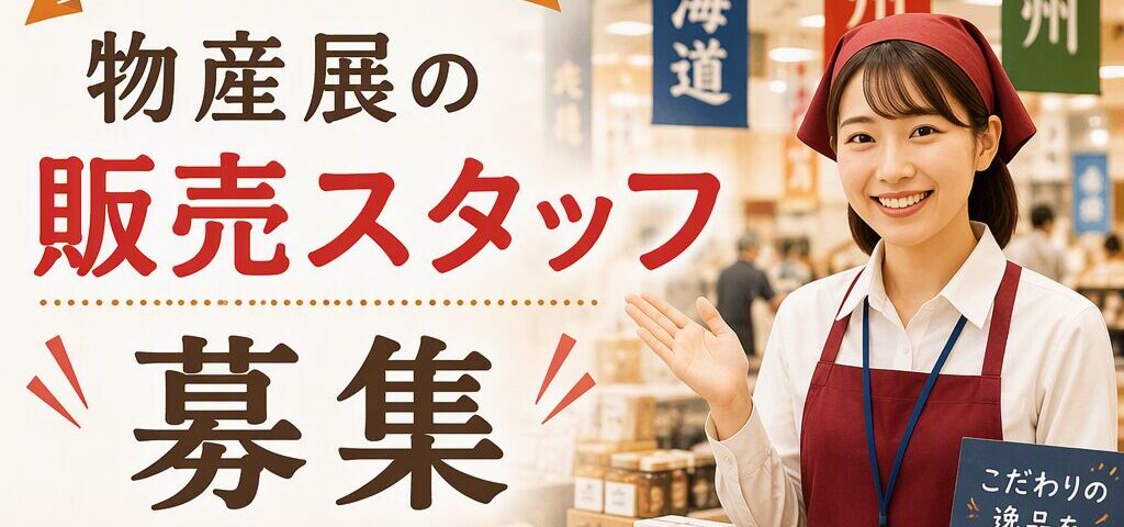 【宇都宮】物産展販売  スタッフ募集！！