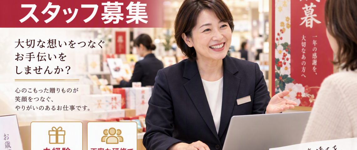 【宇都宮】お歳暮ギフト承りカウンターのお仕事