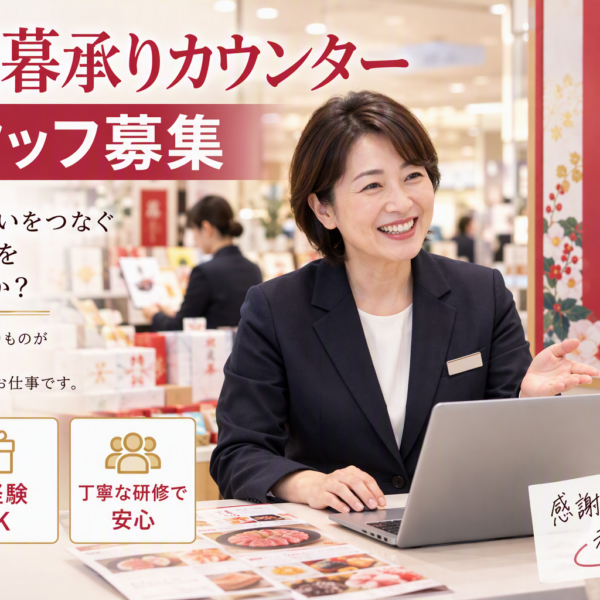 【宇都宮】お歳暮ギフト承りカウンターのお仕事